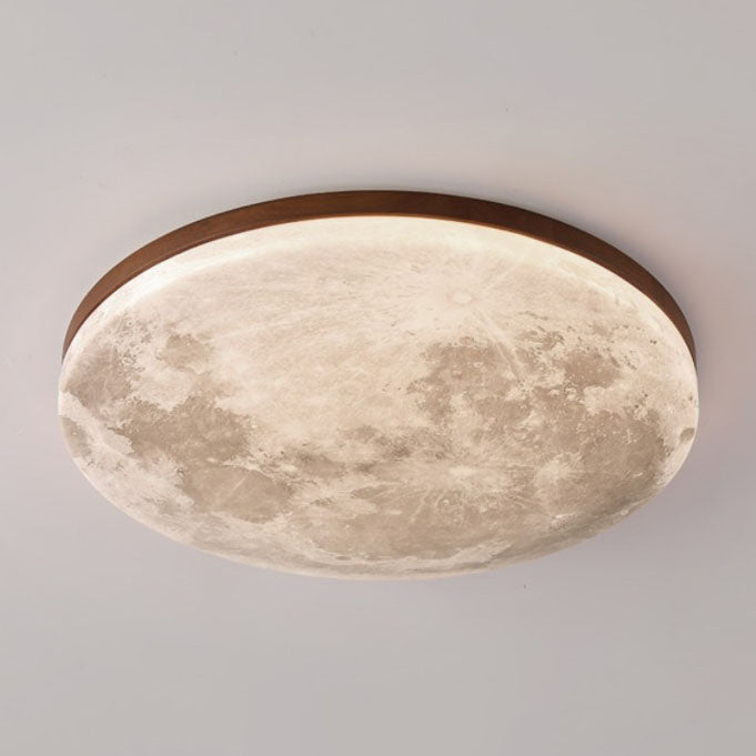 Nordic Minimalist | Flush Mount Ceiling Light with Integrated LED | Modern Design for Elegant Hallways and Living Rooms