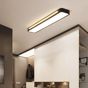 Nordic Minimalist | LED Flush Mount Ceiling Light with Energy-Efficient Design | Modern Fixture for Hallways and Living Rooms