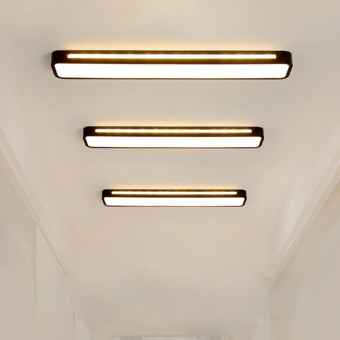 Nordic Minimalist | LED Flush Mount Ceiling Light with Energy-Efficient Design | Modern Fixture for Hallways and Living Rooms