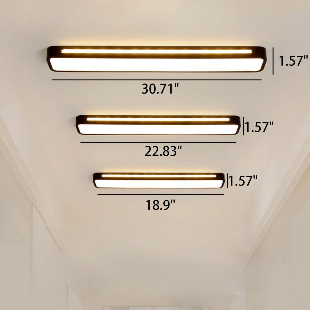 Nordic Minimalist | LED Flush Mount Ceiling Light with Energy-Efficient Design | Modern Fixture for Hallways and Living Rooms
