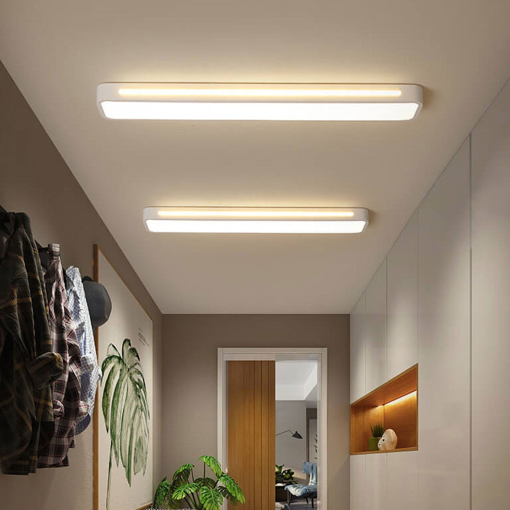 Nordic Minimalist | LED Flush Mount Ceiling Light with Energy-Efficient Design | Modern Fixture for Hallways and Living Rooms