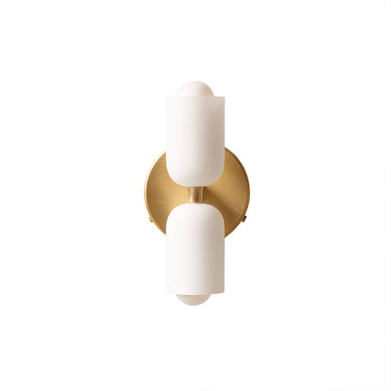 Nordic Wall Sconce, Up Down LED, Matte Finish, Gold Beige Green, Bedroom