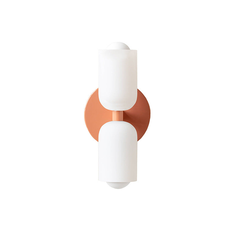 Nordic Wall Sconce, Up Down LED, Matte Finish, Gold Beige Green, Bedroom
