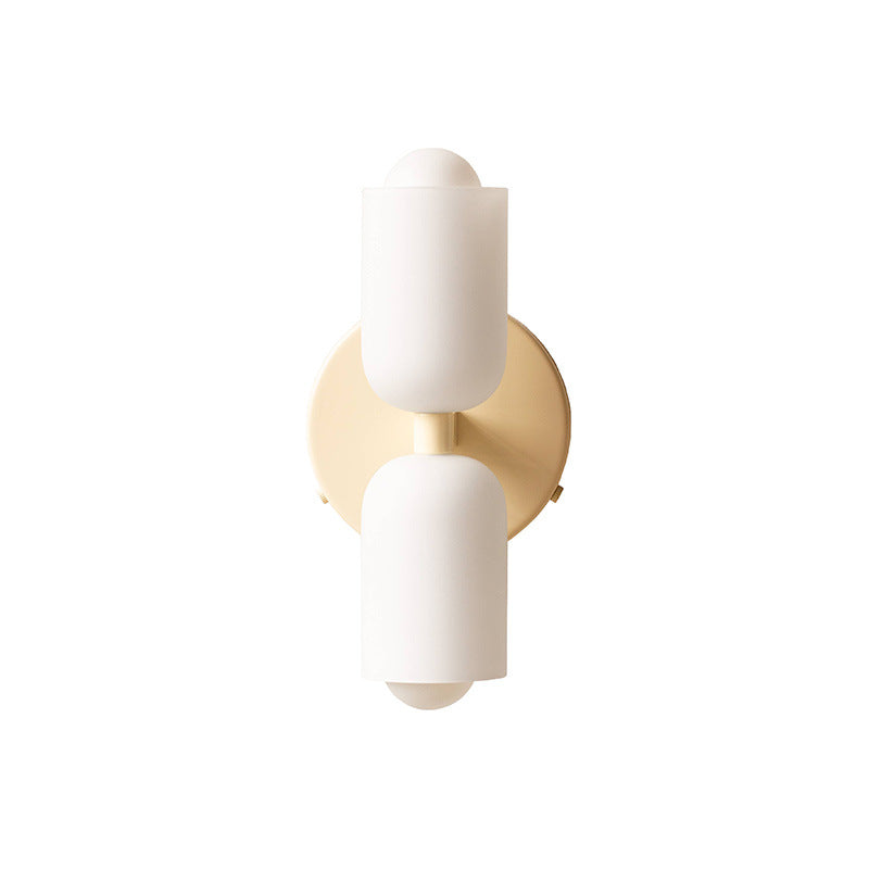 Nordic Wall Sconce, Up Down LED, Matte Finish, Gold Beige Green, Bedroom