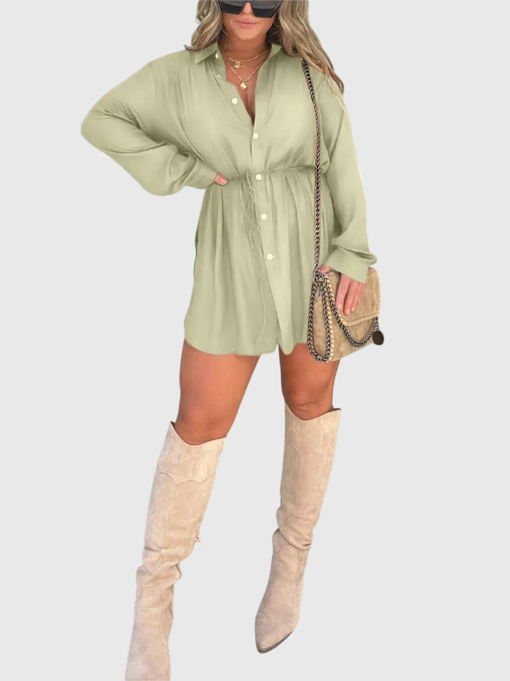 Nova Collection | Elegant Romper Dress with Built-In Shorts | Versatile Style for Effortless Chic