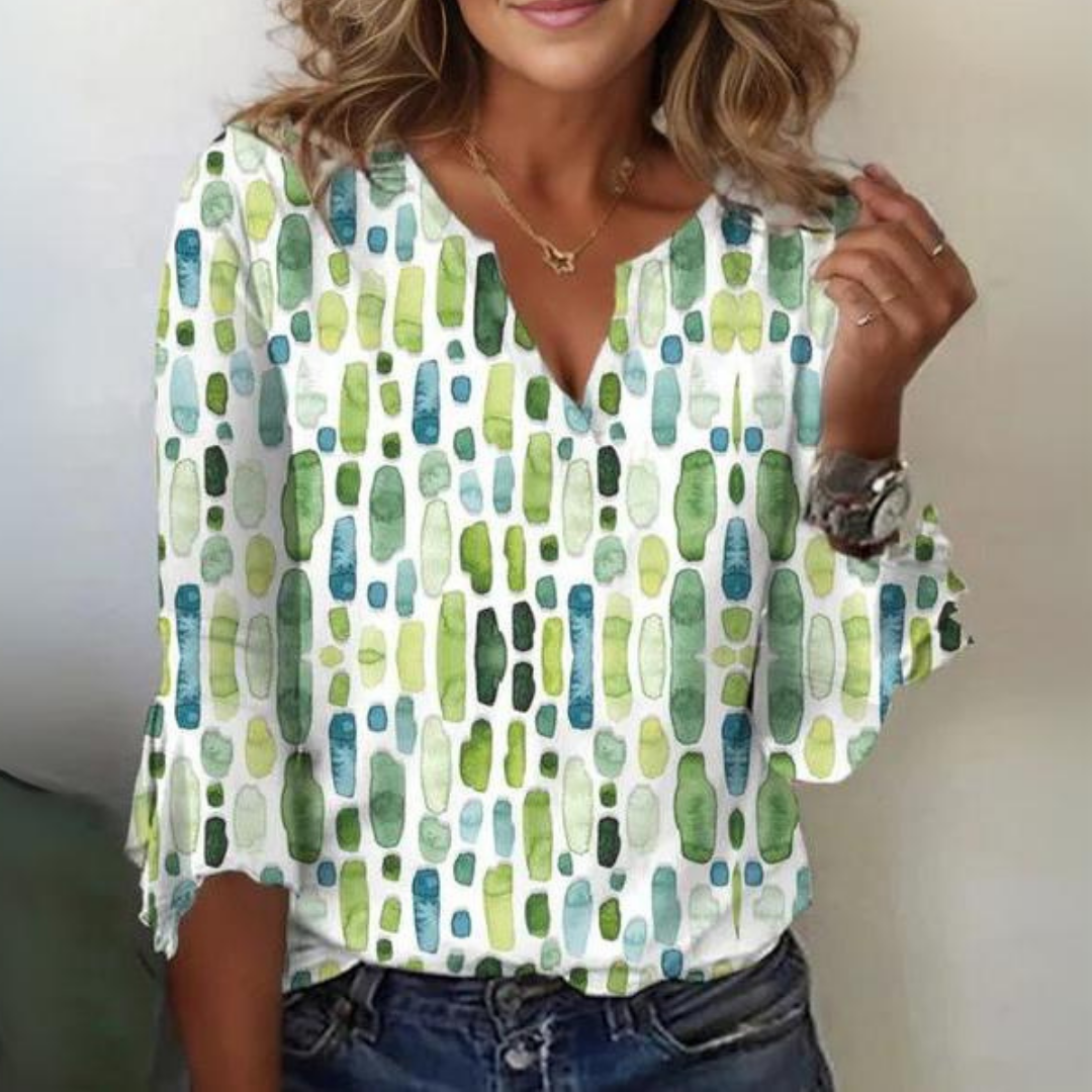 Olivia Collection | Women's Top with Breathable Silk Cotton Fabric | Effortless Blouse for All-Day Comfort