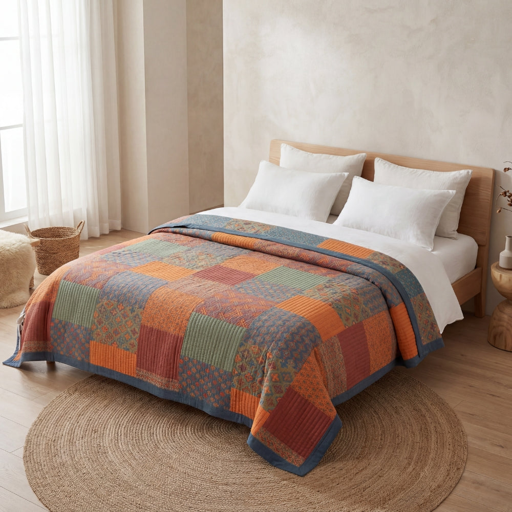 Three Layer Cotton Gauze Quilt for Breathable Bedding