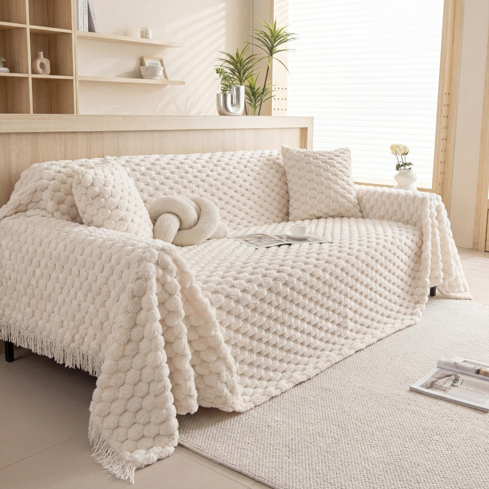 Cozy Chic Pet Friendly Sofa Cover for Soft Everyday Comfort