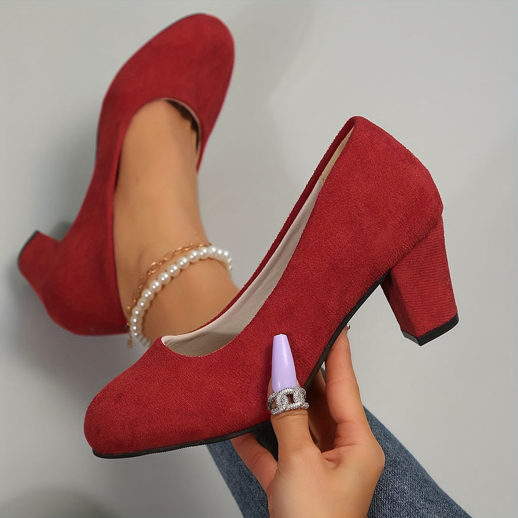 Orthopedic Women's Heels | Black Heels with Cushioned Insole & Stable Heel | Comfortable Footwear for All-Day Wear