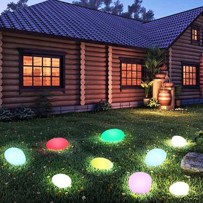 Outdoor LED Garden Light with 16 Colors & Remote Control | Weather-Resistant Design for Ambiance Enhancement