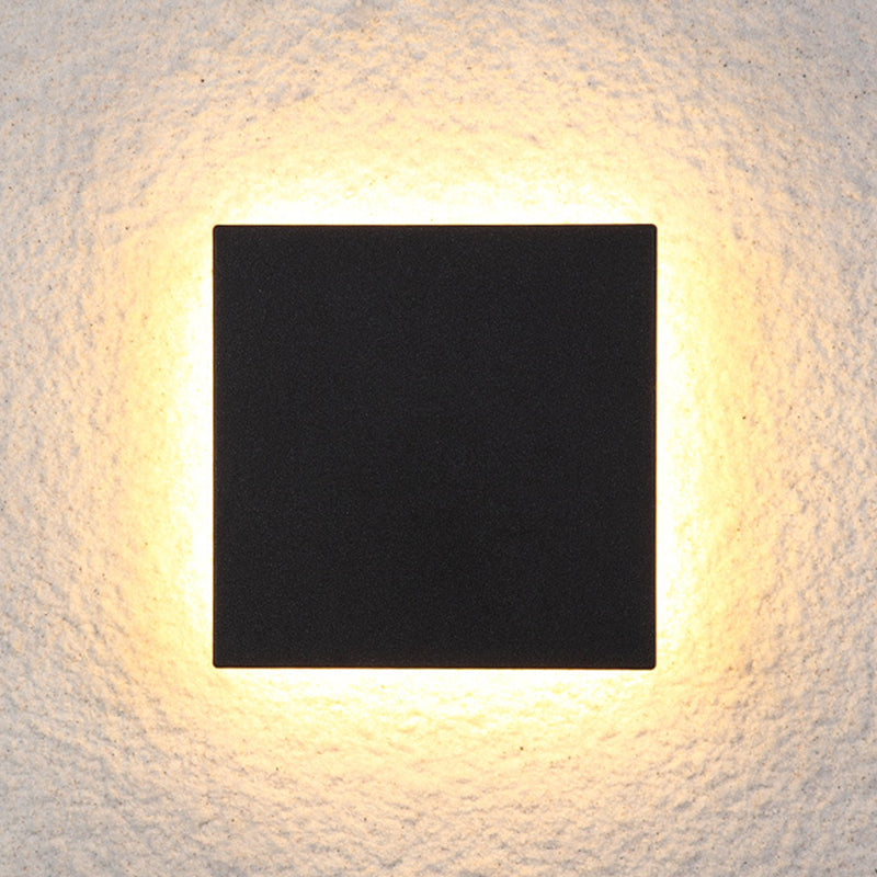 Minimalist Outdoor Wall Light, IP65 Waterproof LED, White, Motion Sensor
