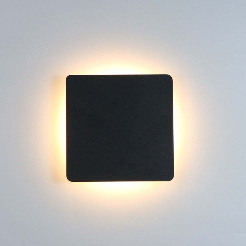 Minimalist Outdoor Wall Light, IP65 Waterproof LED, White, Motion Sensor