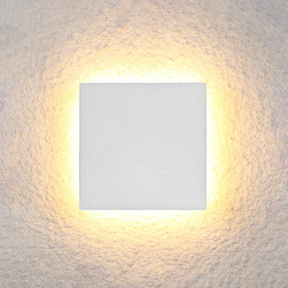 Minimalist Outdoor Wall Light, IP65 Waterproof LED, White, Motion Sensor