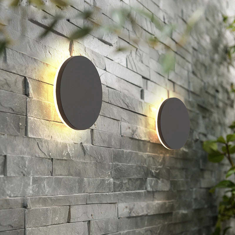 Minimalist Outdoor Wall Light, IP65 Waterproof LED, White, Motion Sensor