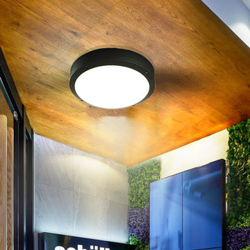 Outdoor Wall Lights | LED Flush Mount Light with Radar Motion Sensor | Weather-Resistant Design for Enhanced Security