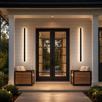 Outdoor Wall Sconce Lighting | Dimmable Aluminum Exterior Light with IP65 Waterproof Rating | Versatile Illumination for Outdoor Spaces