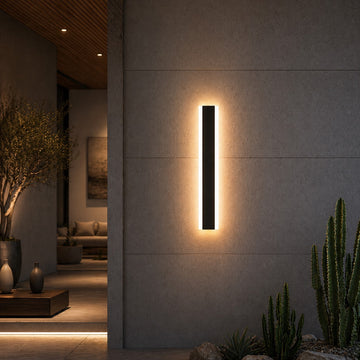 Outdoor Wall Sconce Lighting | Dimmable Aluminum Exterior Light with IP65 Waterproof Rating | Versatile Illumination for Outdoor Spaces