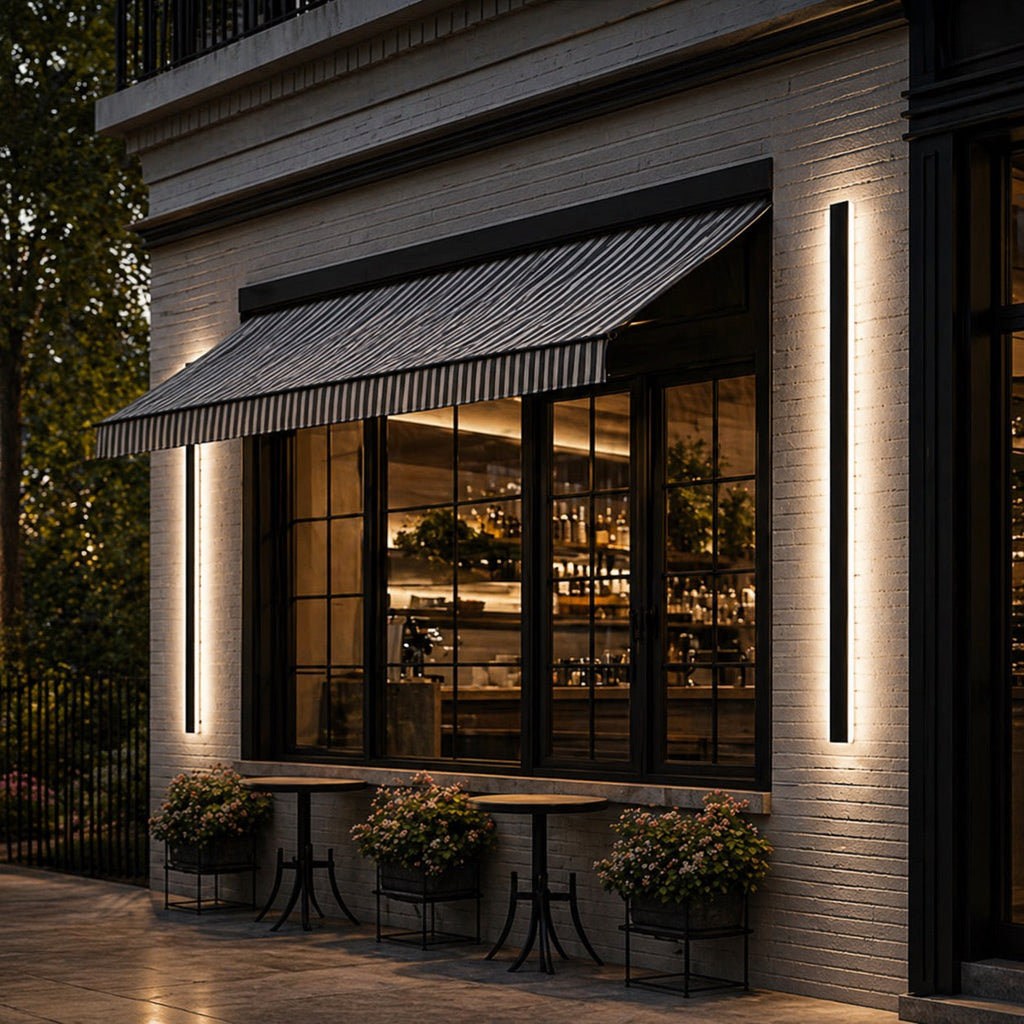 Outdoor Wall Sconce Lighting | Dimmable Aluminum Exterior Light with IP65 Waterproof Rating | Versatile Illumination for Outdoor Spaces