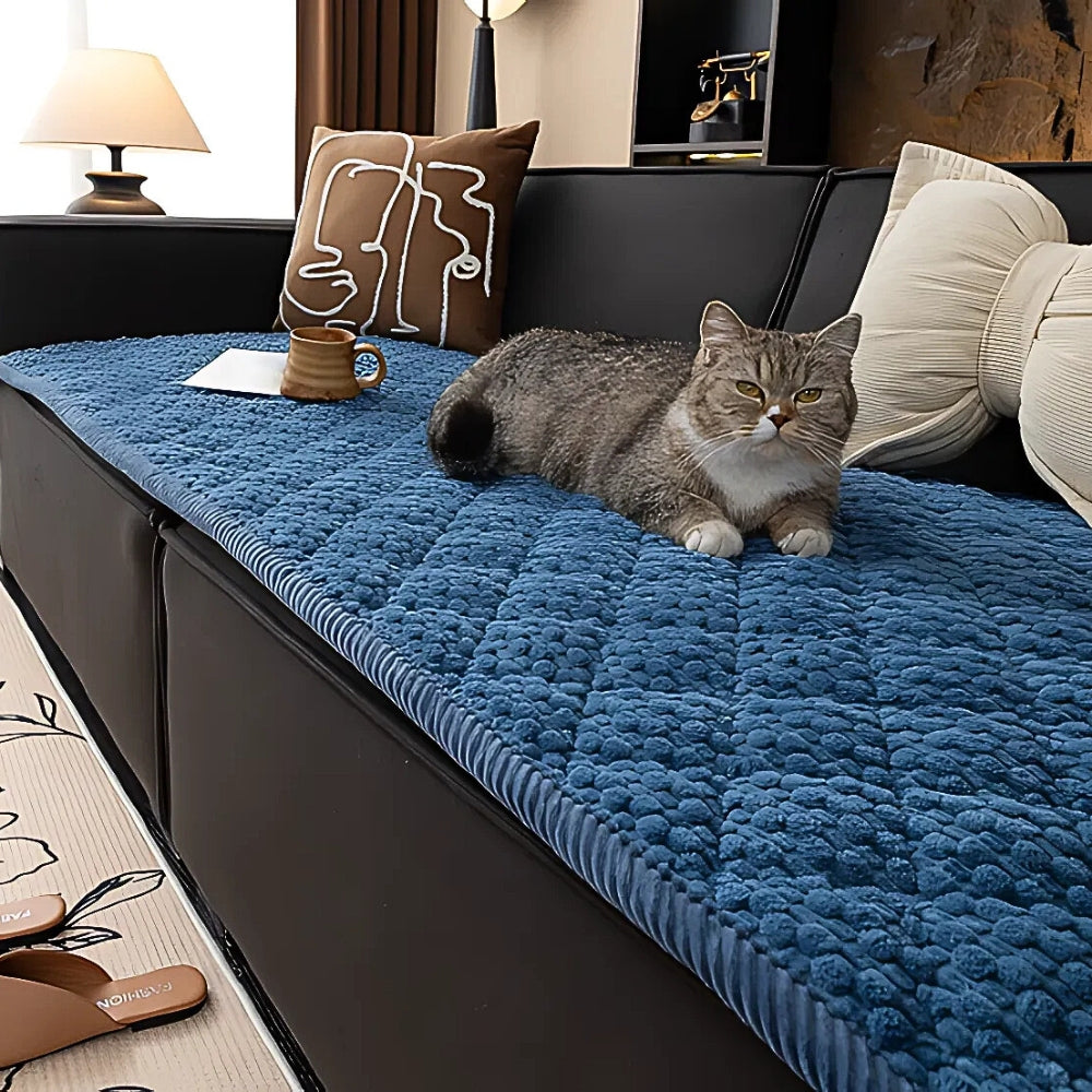 Textured Quilted Pet Proof Sofa Protector for Everyday Living