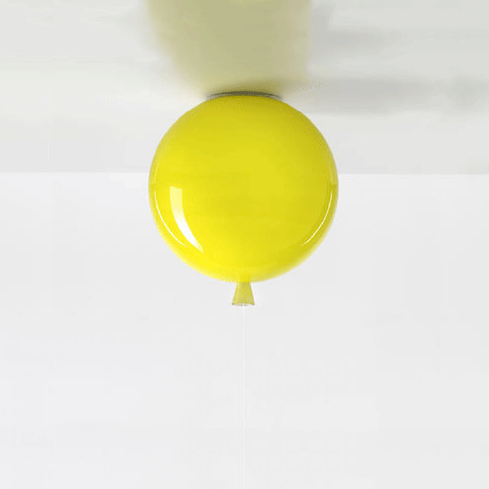 Balloon Ceiling Light, LED, Purple Green, Kids Nursery Room, Dimmable