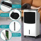 3-in-1 portable evaporative cooler and humidifier with remote