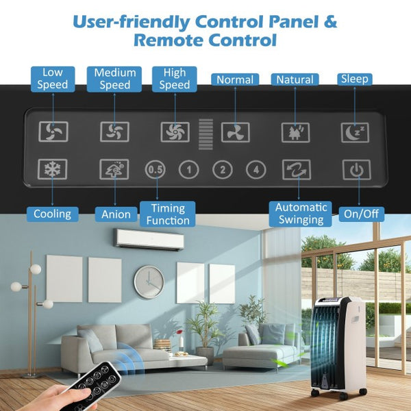 Low-noise quiet portable air conditioner for a bedroom