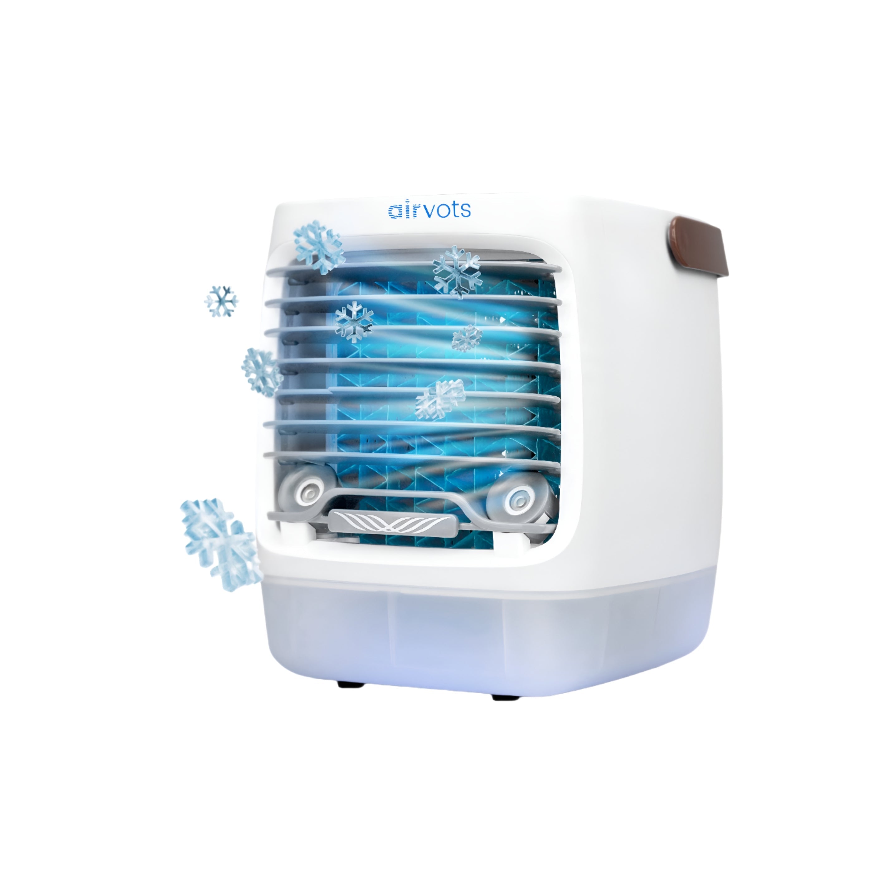 Portable mini evaporative air cooler for hot days