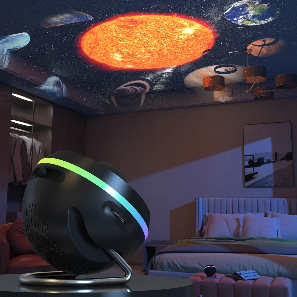 Space Projection Light Galaxy Projector With Motif Discs