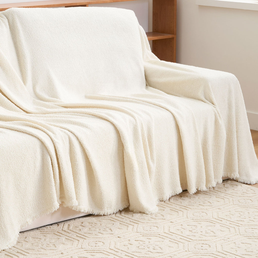 Soft Plush Waterproof Sofa Cover for Pet Friendly Protection