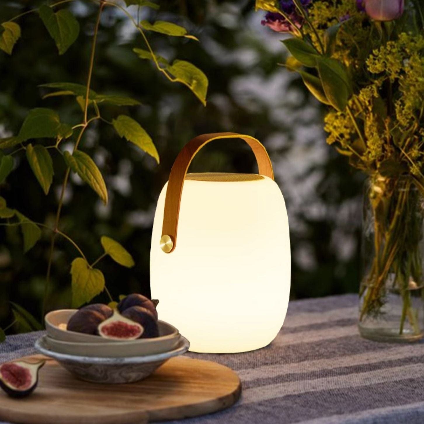 Rechargeable Table Lamp | Cordless RGB & White Light with Remote Control | Compact Design for Versatile Indoor and Outdoor Use