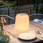 Rechargeable Table Lamp | Cordless RGB & White Light with Remote Control | Compact Design for Versatile Indoor and Outdoor Use