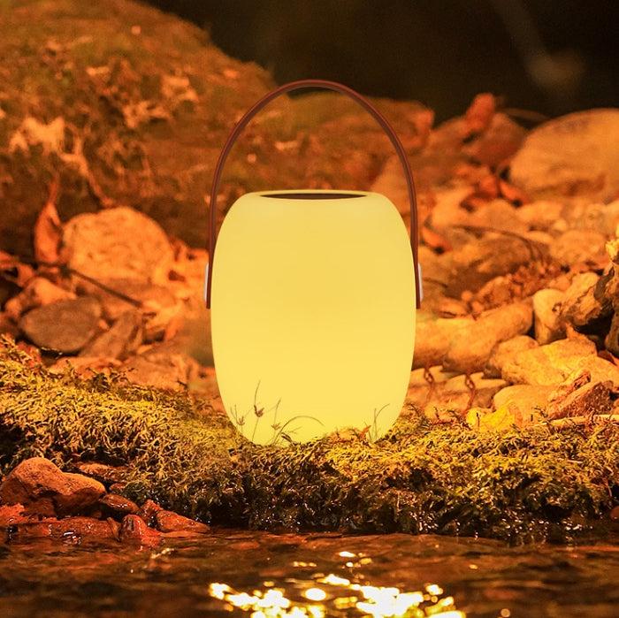 Rechargeable Table Lamp | Cordless RGB & White Light with Remote Control | Compact Design for Versatile Indoor and Outdoor Use