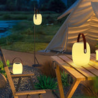 Rechargeable Table Lamp | Cordless RGB & White Light with Remote Control | Compact Design for Versatile Indoor and Outdoor Use