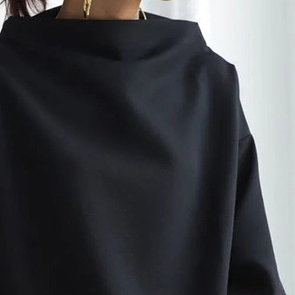 Renli Collection | Women's Top with High Neck Design | Flattering Blouse for Effortless Elegance
