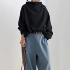 Renli Collection | Women's Top with High Neck Design | Flattering Blouse for Effortless Elegance