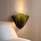 Retro Stained Glass Wall Sconce Lighting with Warm LED Light | Elegant Vintage Design for Cozy Atmosphere