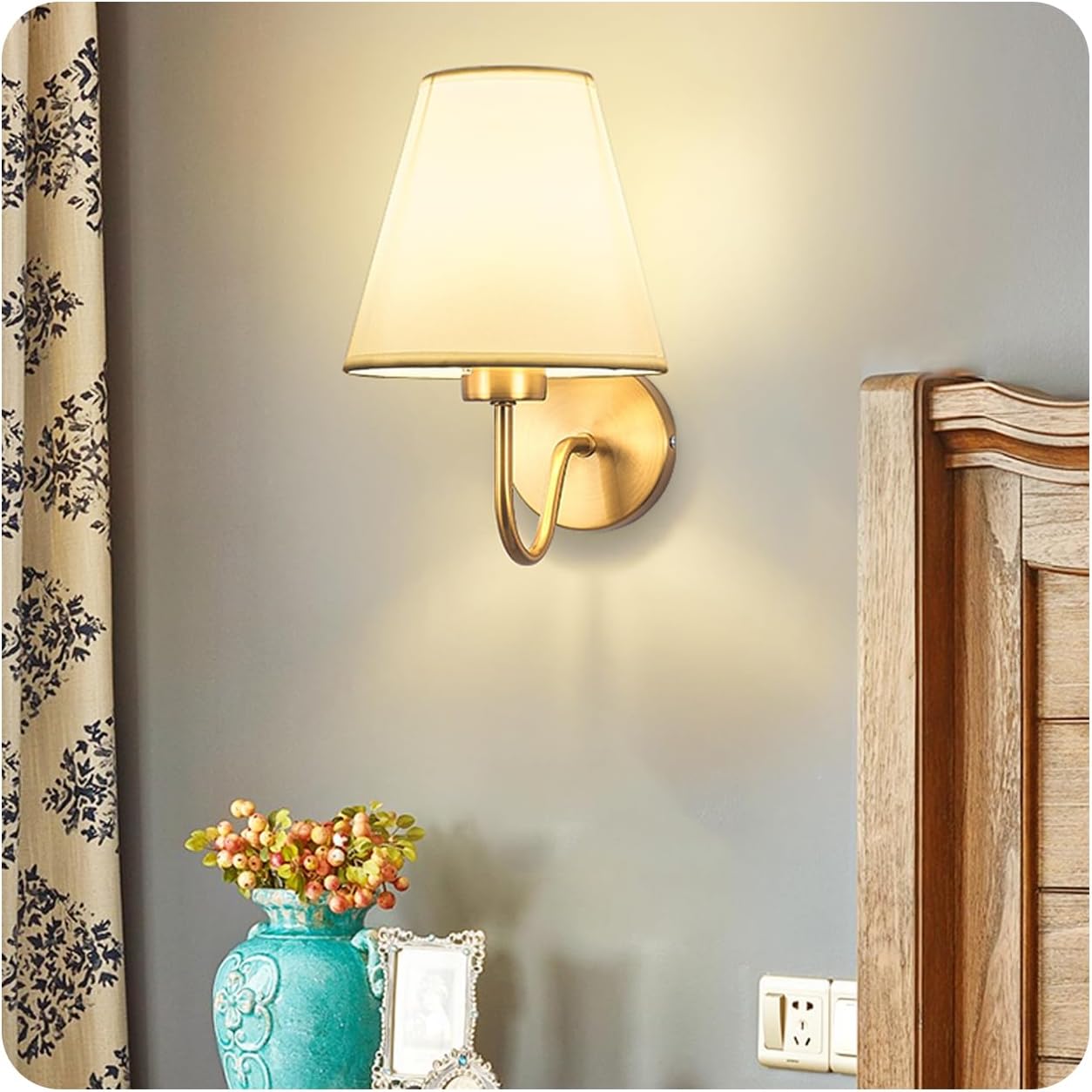 Retro Wall Sconce | RGB LED Wall Lamp with Rechargeable Design | Versatile Lighting for Ambiance Creation