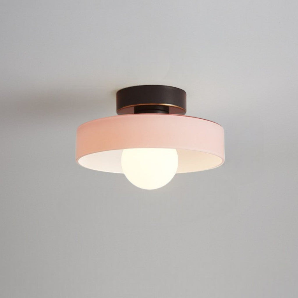 RoyaleGlow | Flush Mount Ceiling Light with Dimmable LED & Glass Shade | Versatile Illumination for Any Space
