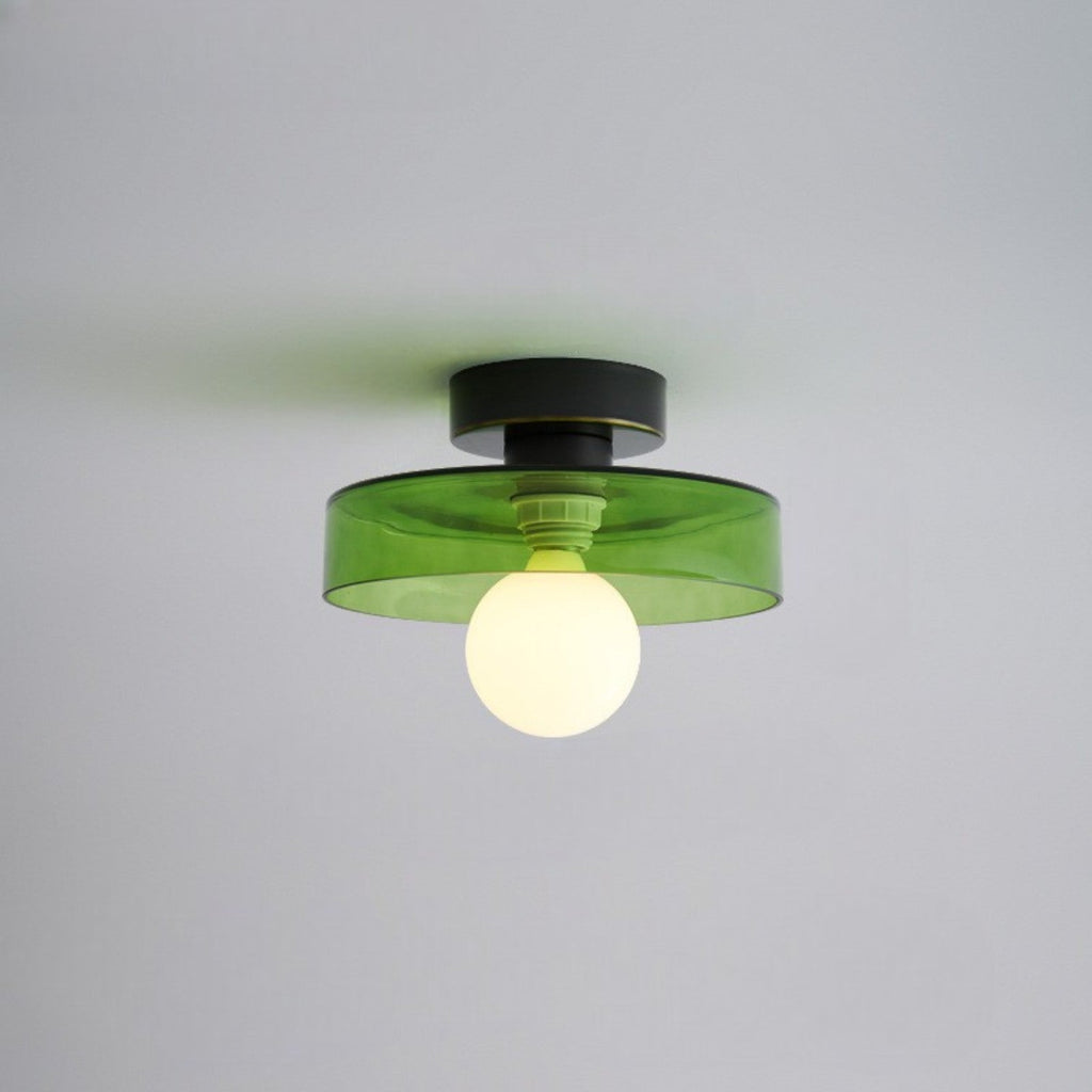 RoyaleGlow | Flush Mount Ceiling Light with Dimmable LED & Glass Shade | Versatile Illumination for Any Space
