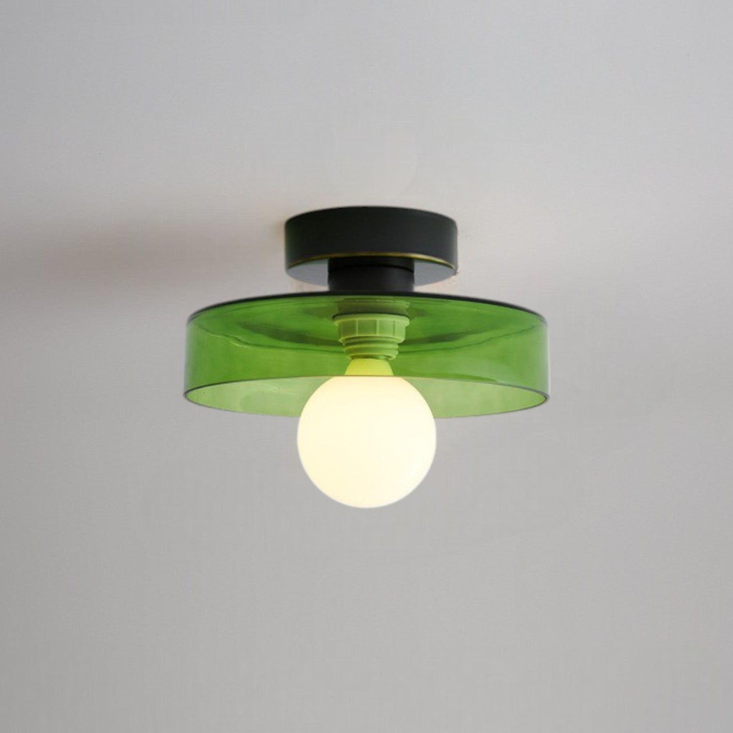 RoyaleGlow | Flush Mount Ceiling Light with Dimmable LED & Glass Shade | Versatile Illumination for Any Space