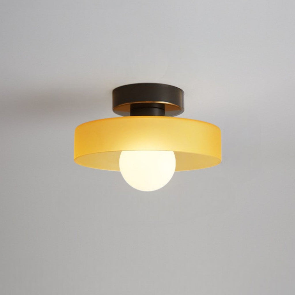 RoyaleGlow | Flush Mount Ceiling Light with Dimmable LED & Glass Shade | Versatile Illumination for Any Space