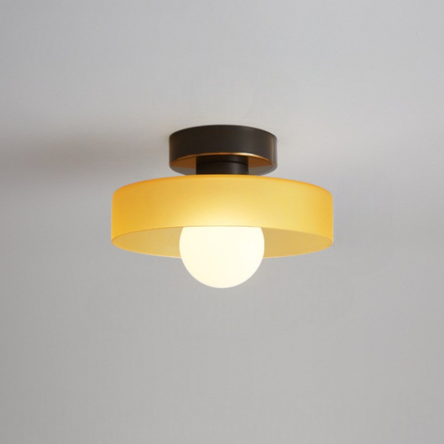 RoyaleGlow | Flush Mount Ceiling Light with Dimmable LED & Glass Shade | Versatile Illumination for Any Space