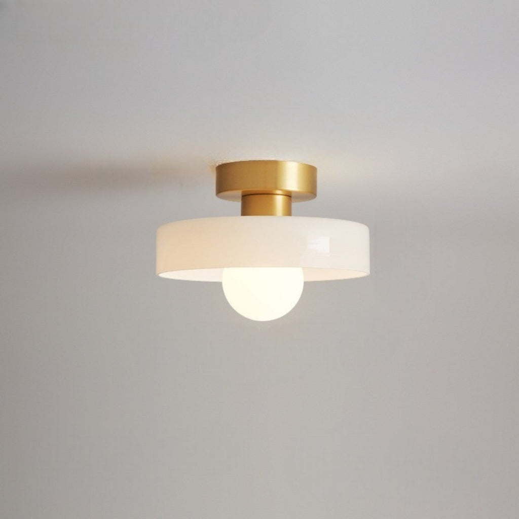 RoyaleGlow | Flush Mount Ceiling Light with Dimmable LED & Glass Shade | Versatile Illumination for Any Space