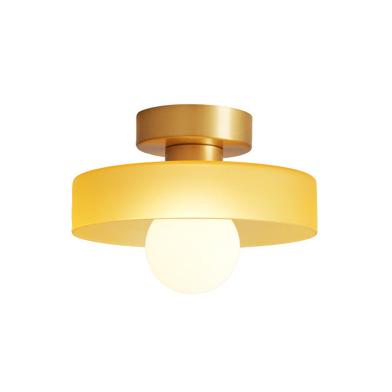 RoyaleGlow | Flush Mount Ceiling Light with Dimmable LED & Glass Shade | Versatile Illumination for Any Space