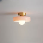 RoyaleGlow | Flush Mount Ceiling Light with Dimmable LED & Glass Shade | Versatile Illumination for Any Space