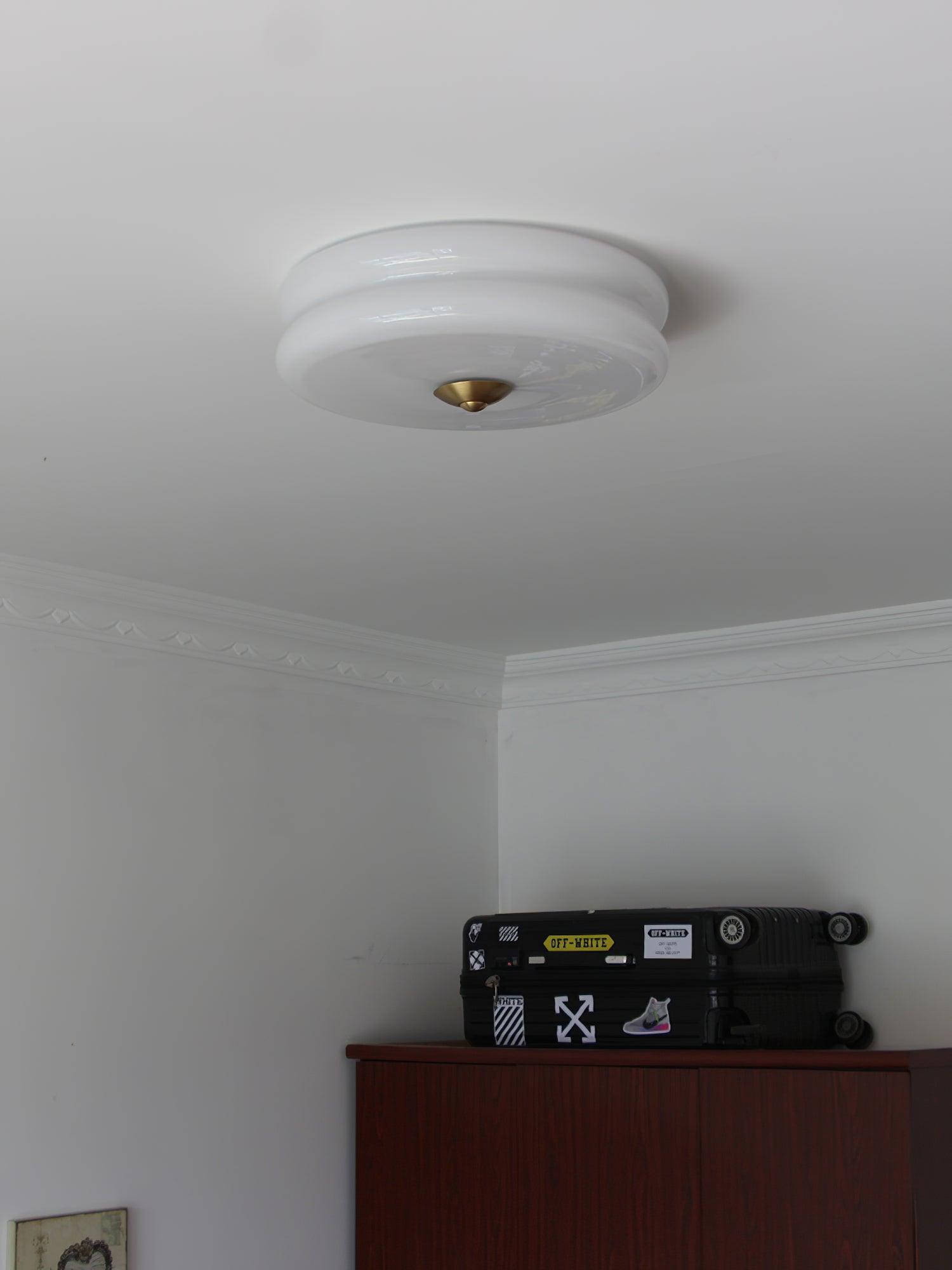 RoyaleGlow | Flush Mount Ceiling Light with Integrated LED | Vintage Design for Warm Ambiance
