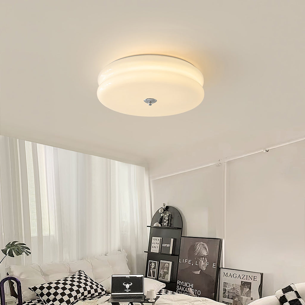 RoyaleGlow | Flush Mount Ceiling Light with Integrated LED | Vintage Design for Warm Ambiance