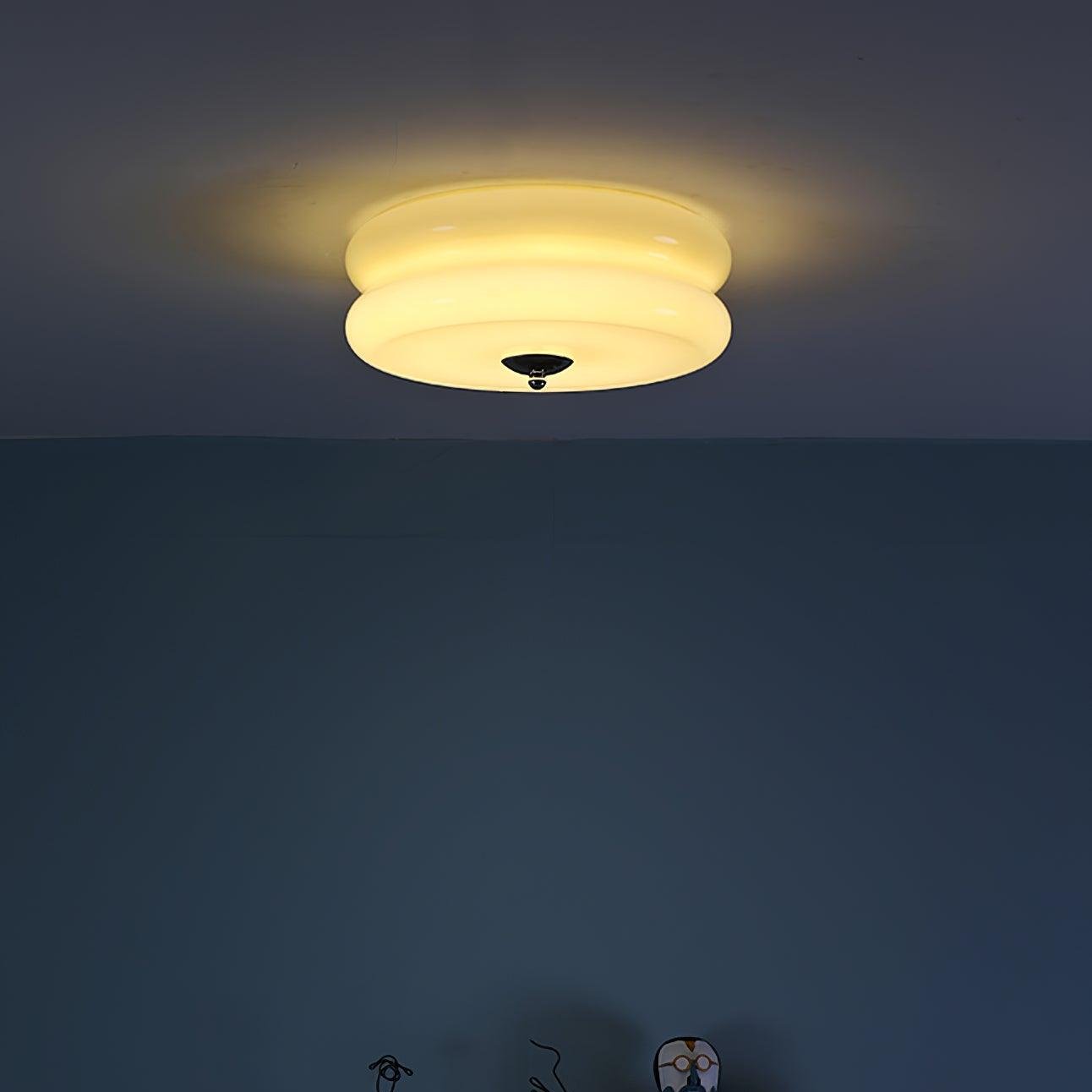 RoyaleGlow | Flush Mount Ceiling Light with Integrated LED | Vintage Design for Warm Ambiance