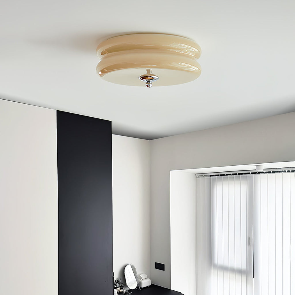 RoyaleGlow | Flush Mount Ceiling Light with Integrated LED | Vintage Design for Warm Ambiance