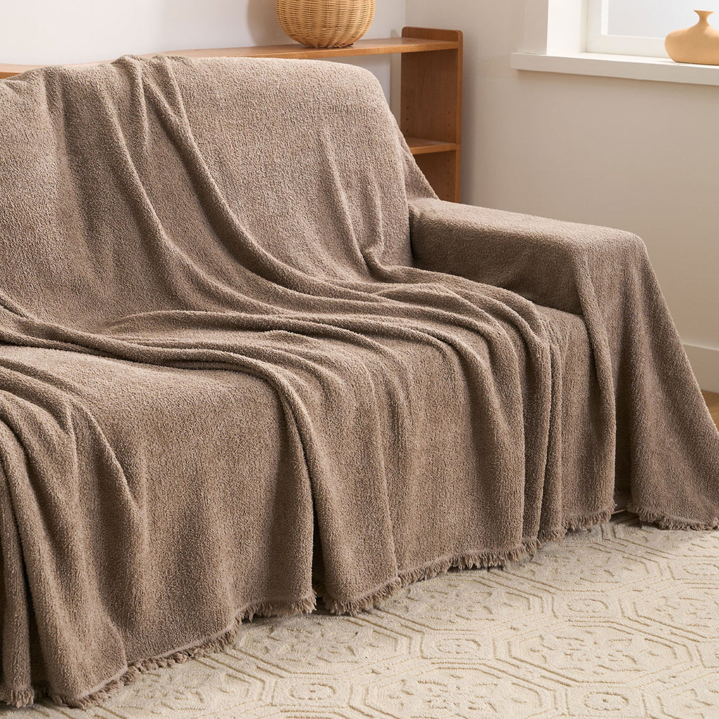 Soft Plush Waterproof Sofa Cover for Pet Friendly Protection